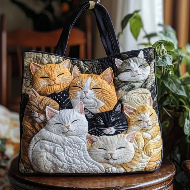 夢見る子猫たちの手作りバッグ